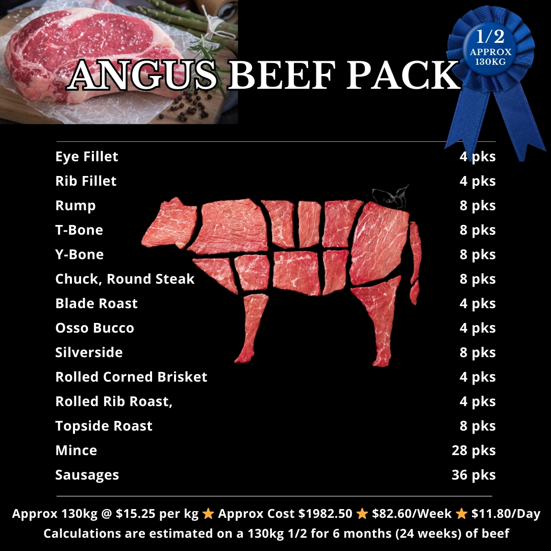 1/2 Angus Beef Pack - Devils View Angus